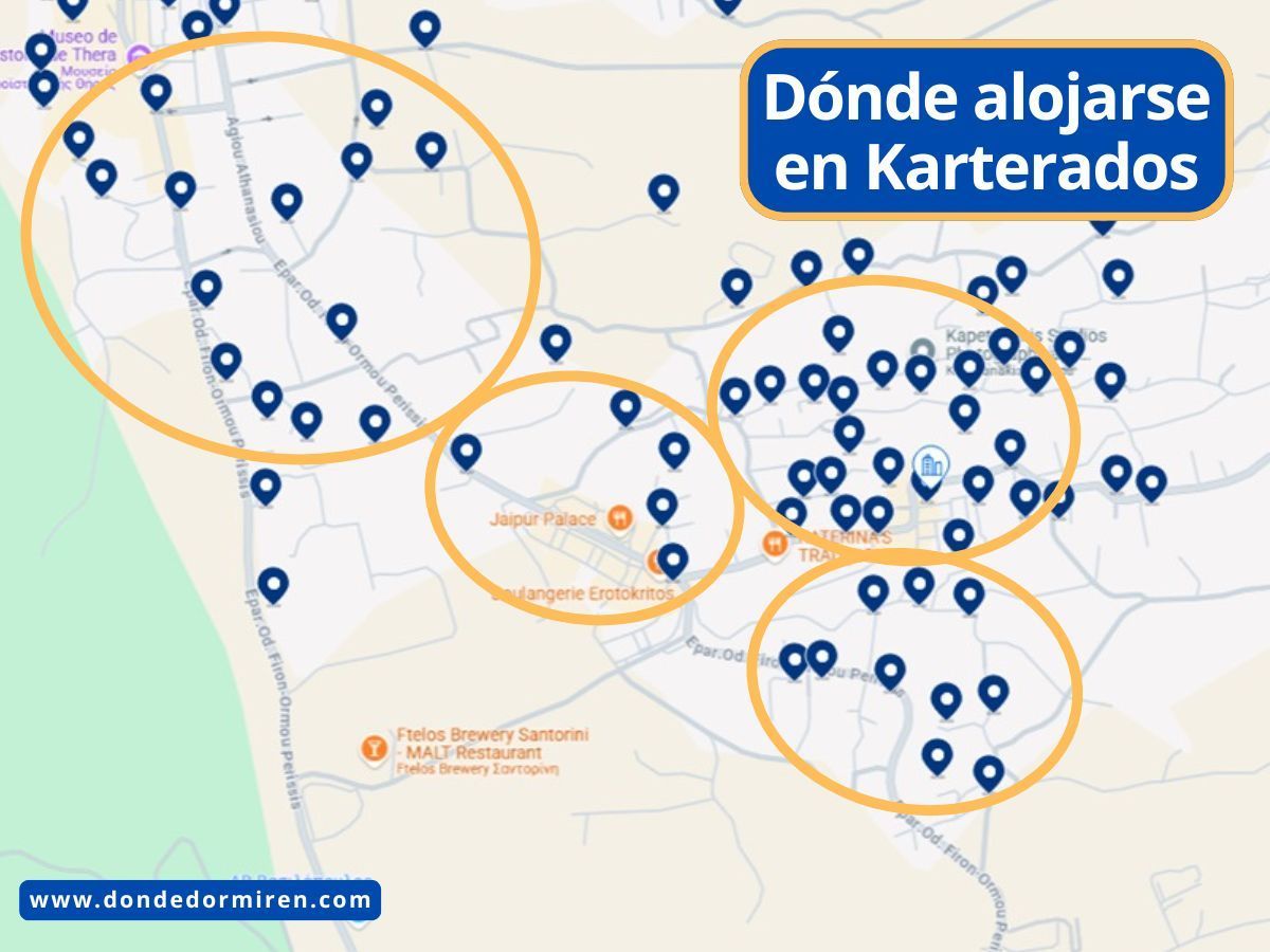 Dónde dormir en Karterados, Santorini: Mejores Hoteles cerca de Fira
