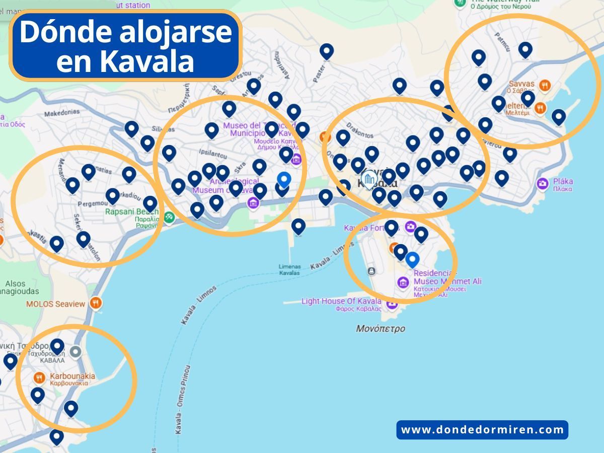 Dónde alojarse en Kavala: mejores zonas y hoteles
