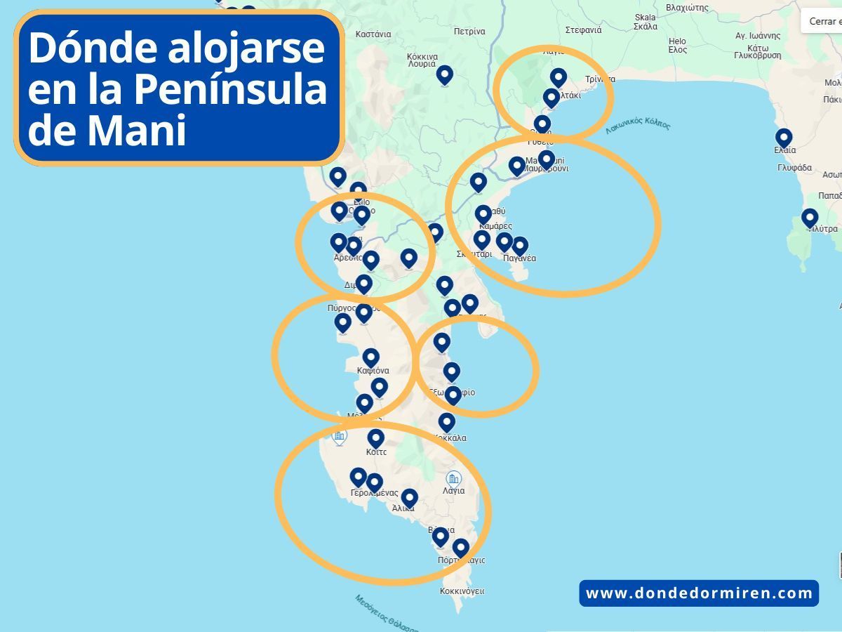 Dónde alojarse en la Península de Mani: Mejores Zonas y Hoteles