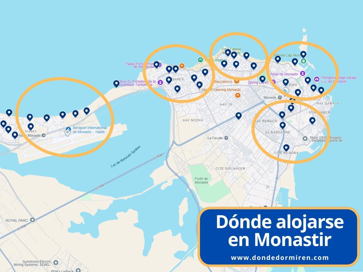 Dónde alojarse en Monastir: Mejores Zonas y Hoteles