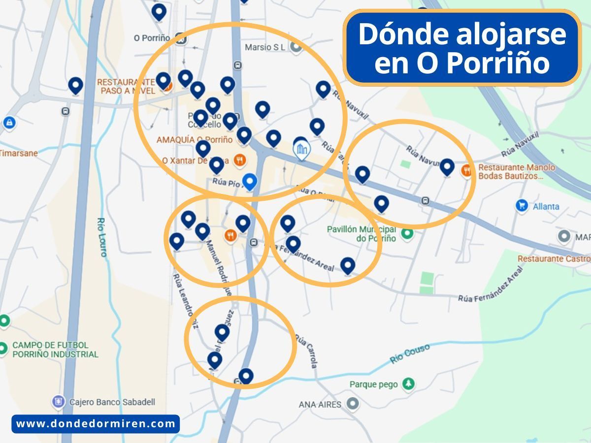 Dónde alojarse en O Porriño: mejores zonas y alojamientos