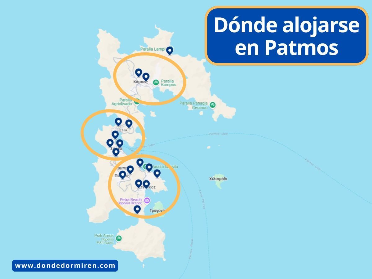 Dónde dormir en Patmos: Mejores zonas y alojamientos