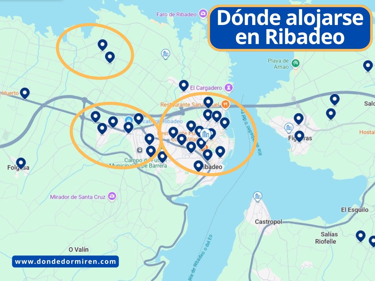 Dónde alojarse en Ribadeo: mejores zonas y hoteles