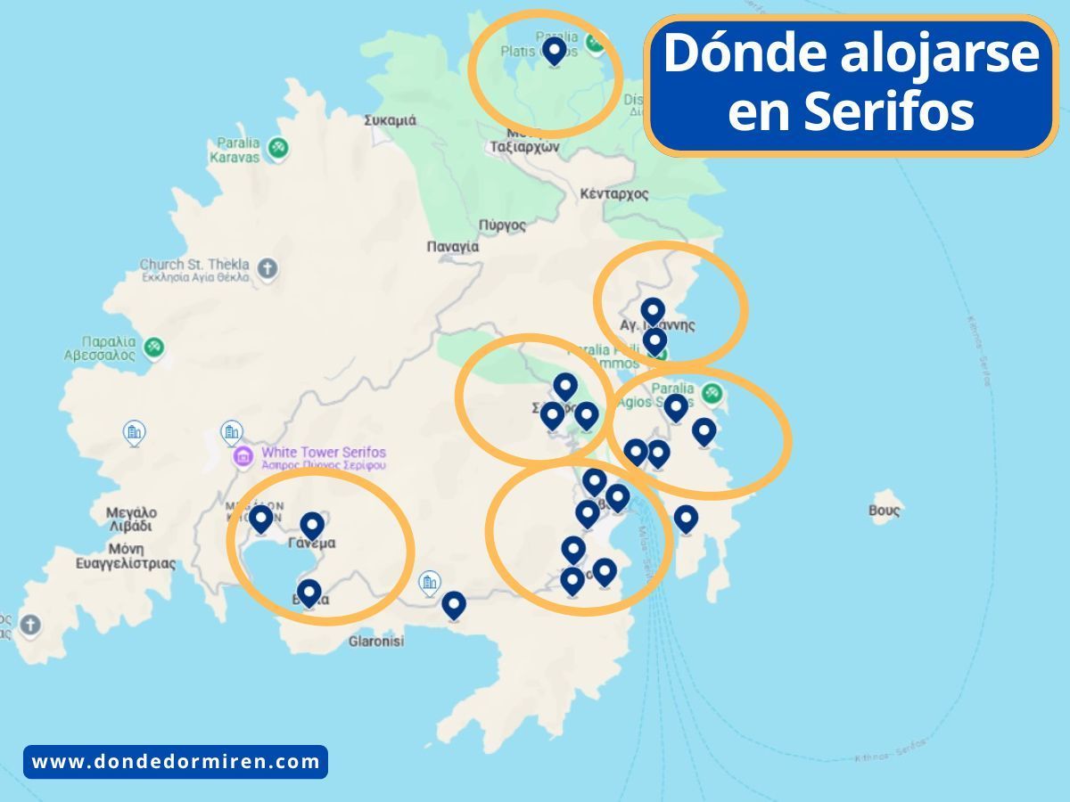 Dónde dormir en Serifos: mejores zonas y alojamientos