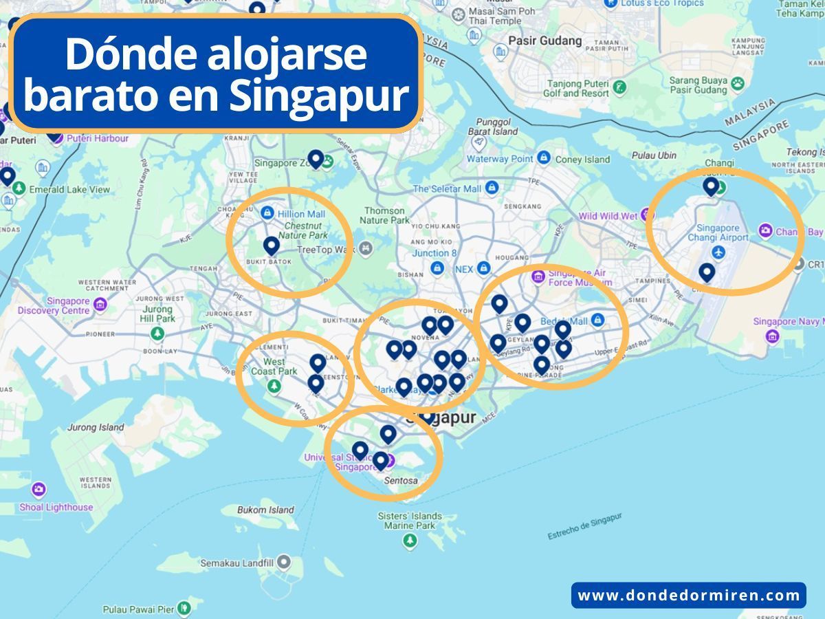 Dónde alojarse BARATO en Singapur: zonas, alojamientos y consejos