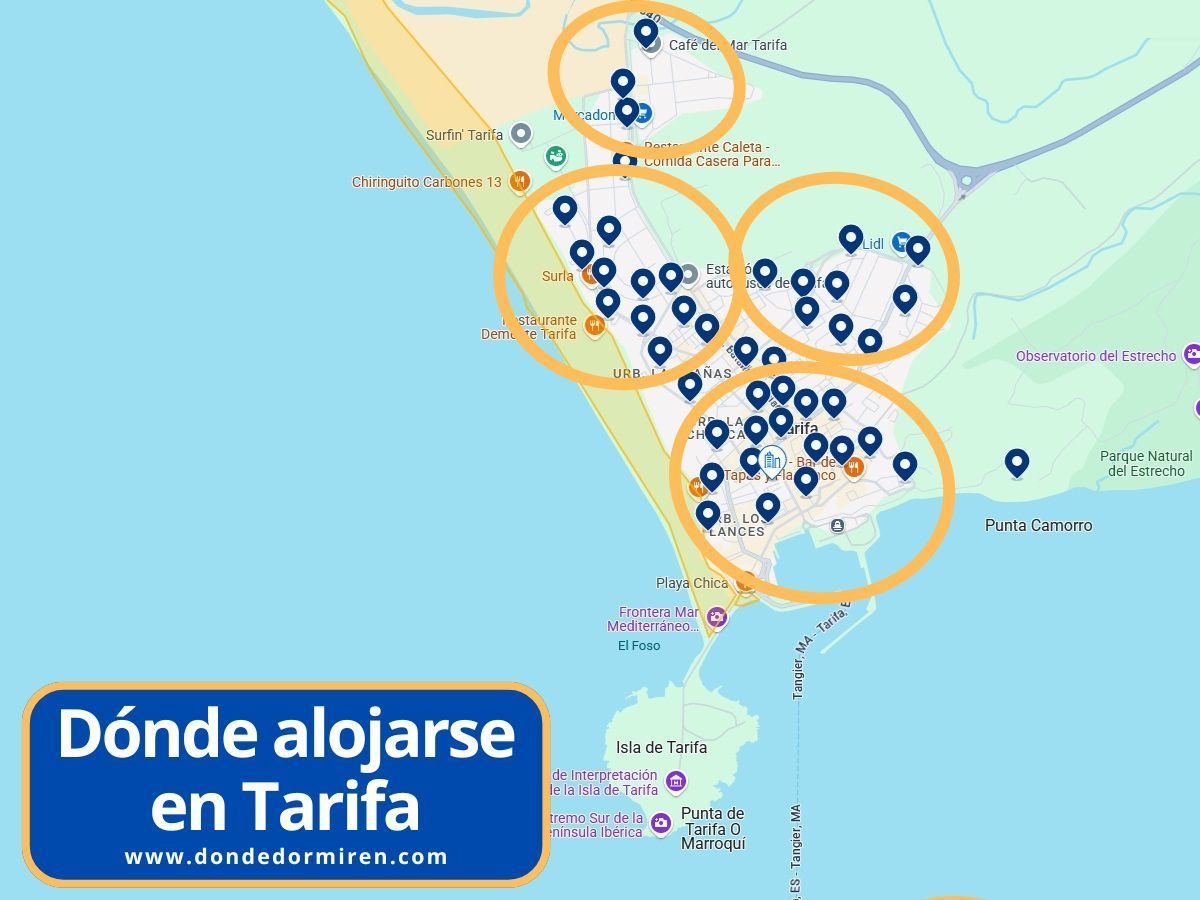Dónde alojarse en Tarifa: Mejores Zonas y Hoteles
