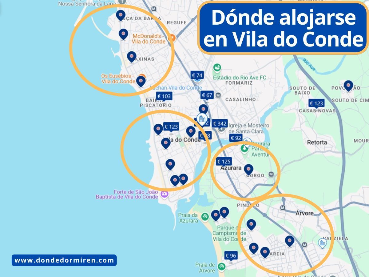 Dónde alojarse en Vila do Conde: Mejores zonas y hoteles