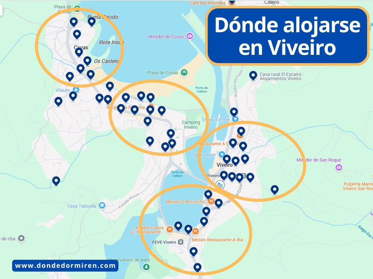 Dónde alojarse en Viveiro: mejores zonas y hoteles