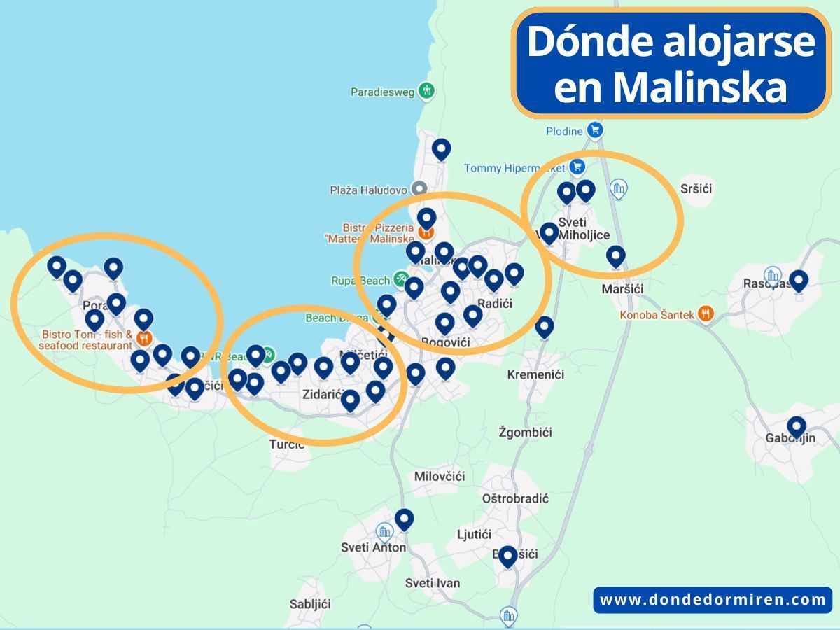 Dónde alojarse en Malinska: Mejores Zonas y Hoteles