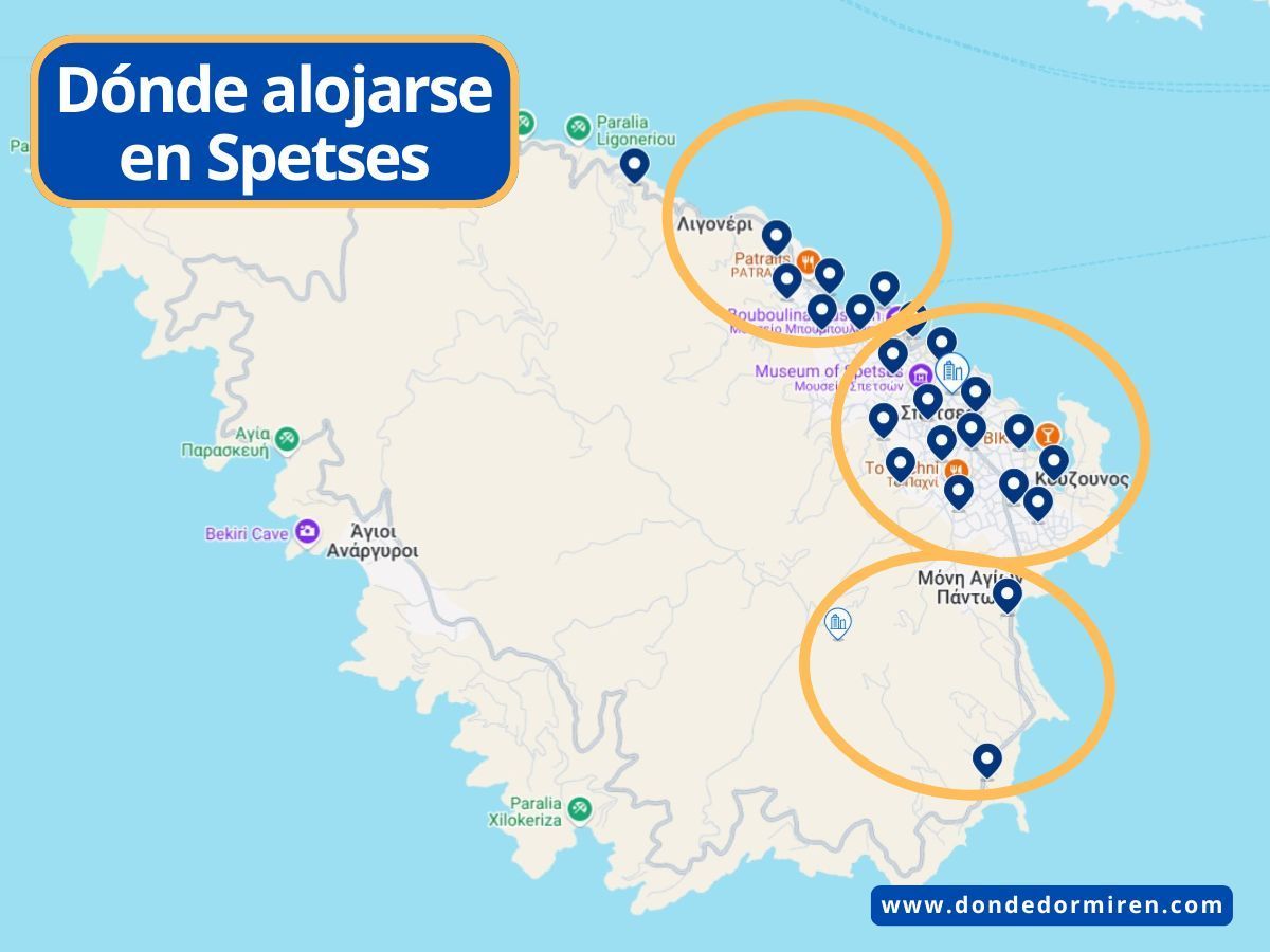 Dónde alojarse en Spetses: Mejores alojamientos