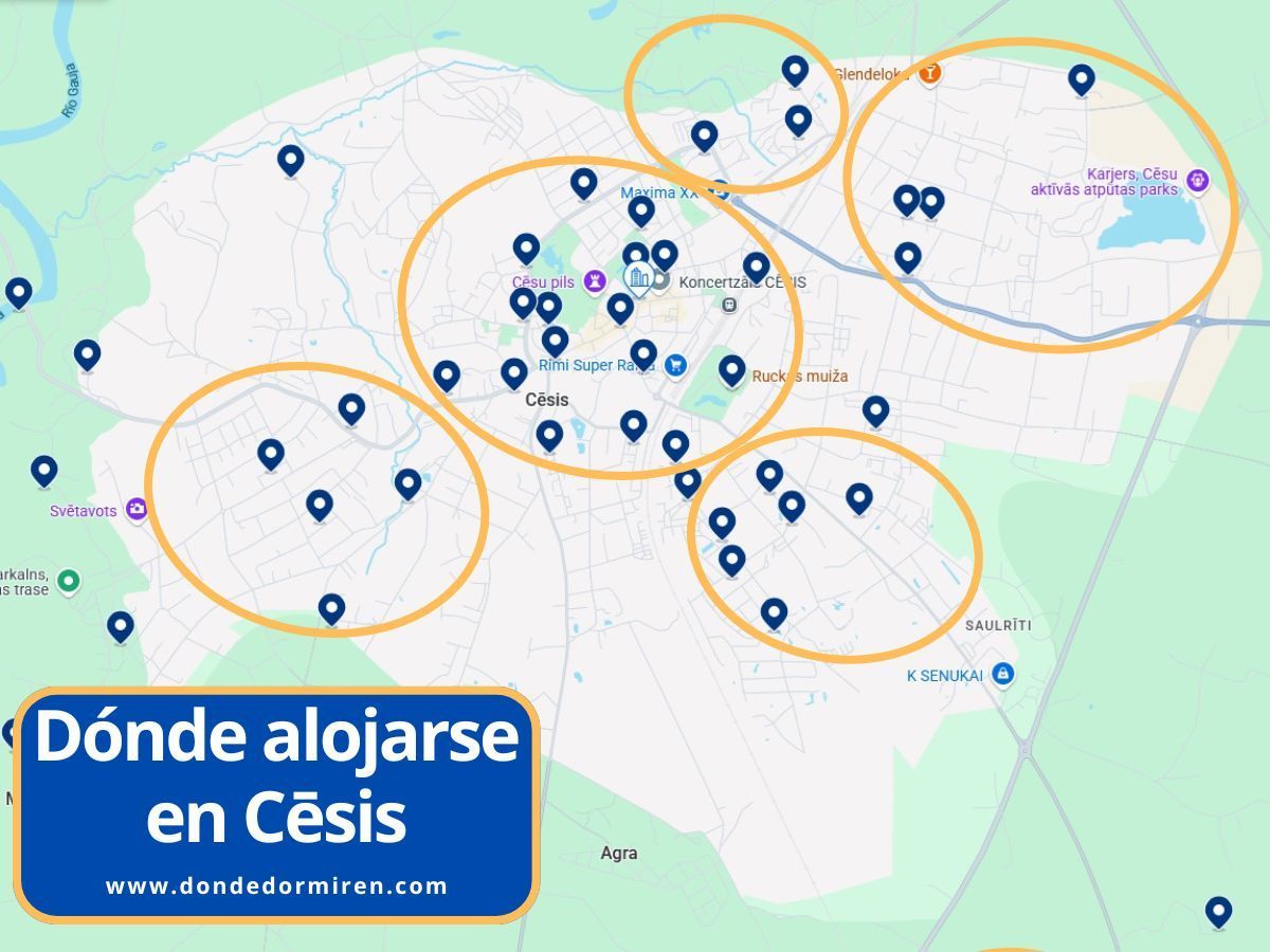 ¿Dónde alojarse en Cēsis? Mejores zonas y hoteles
