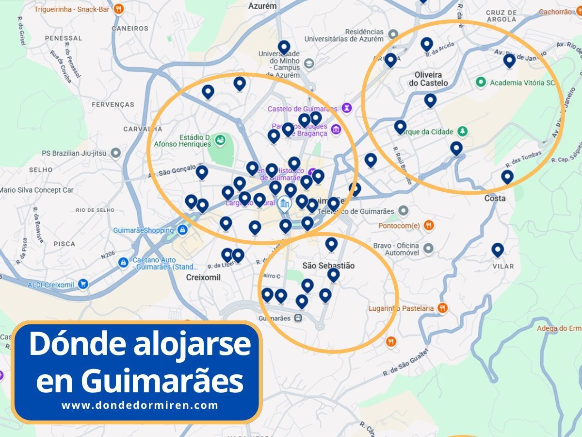 Dónde alojarse en Guimarães: mejores zonas y hoteles reales