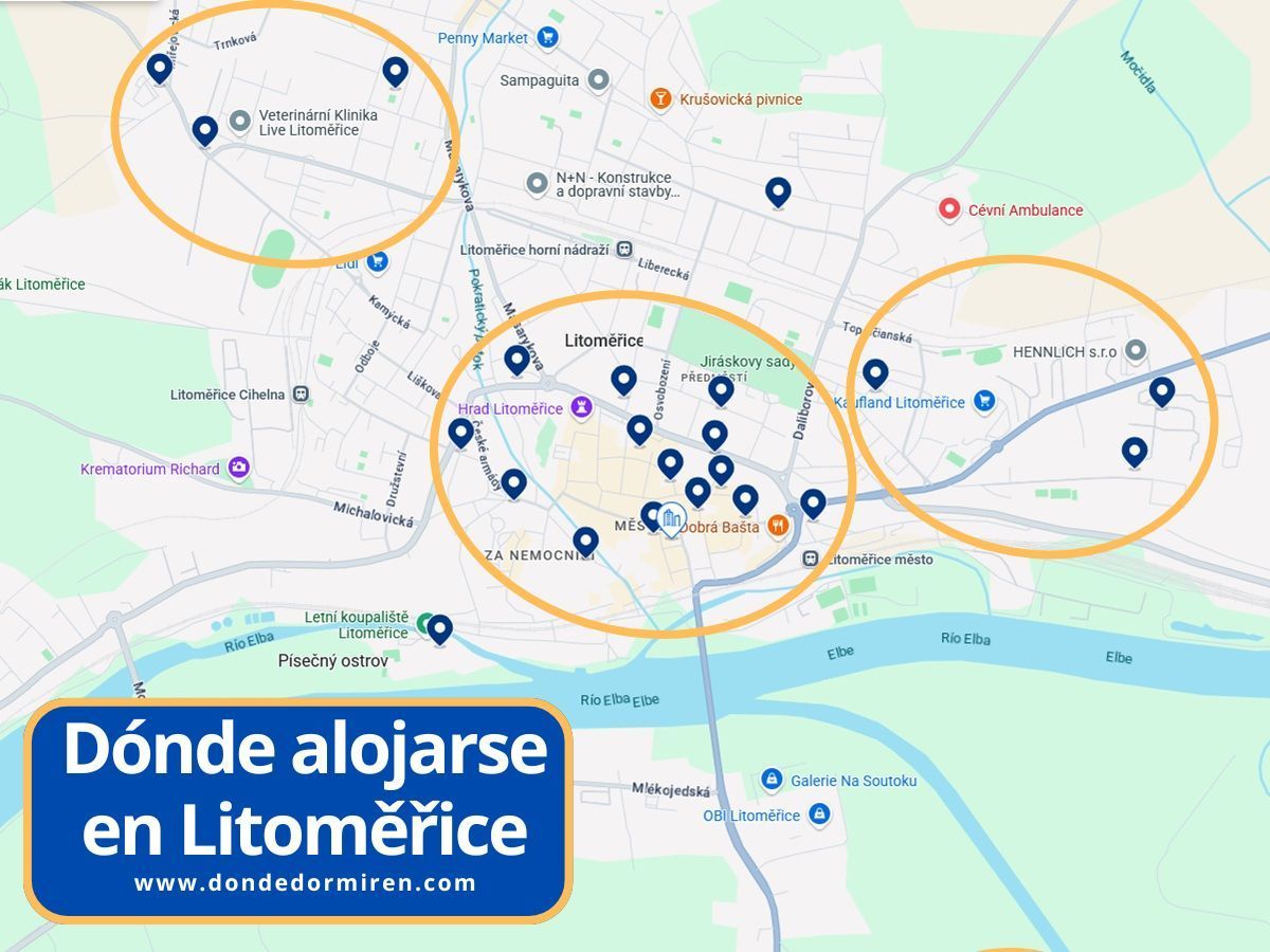 Dónde alojarse en Litoměřice: mejores zonas y hoteles