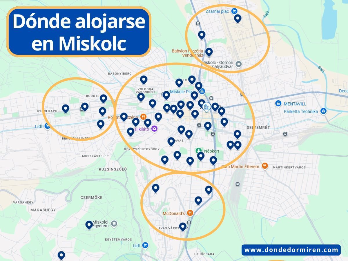 Dónde alojarse en Miskolc: mejores zonas y hoteles