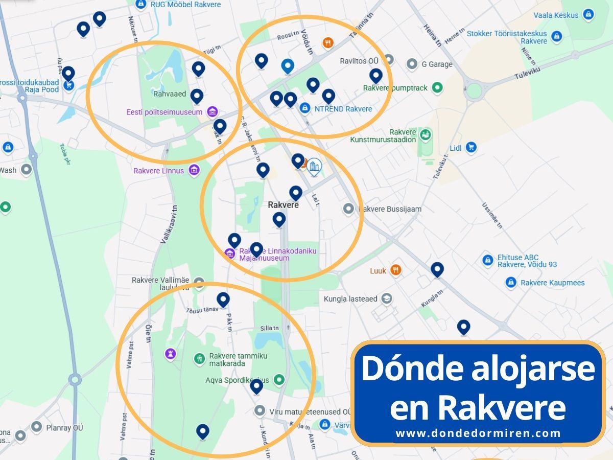 Dónde alojarse en Rakvere: mejores zonas y hoteles