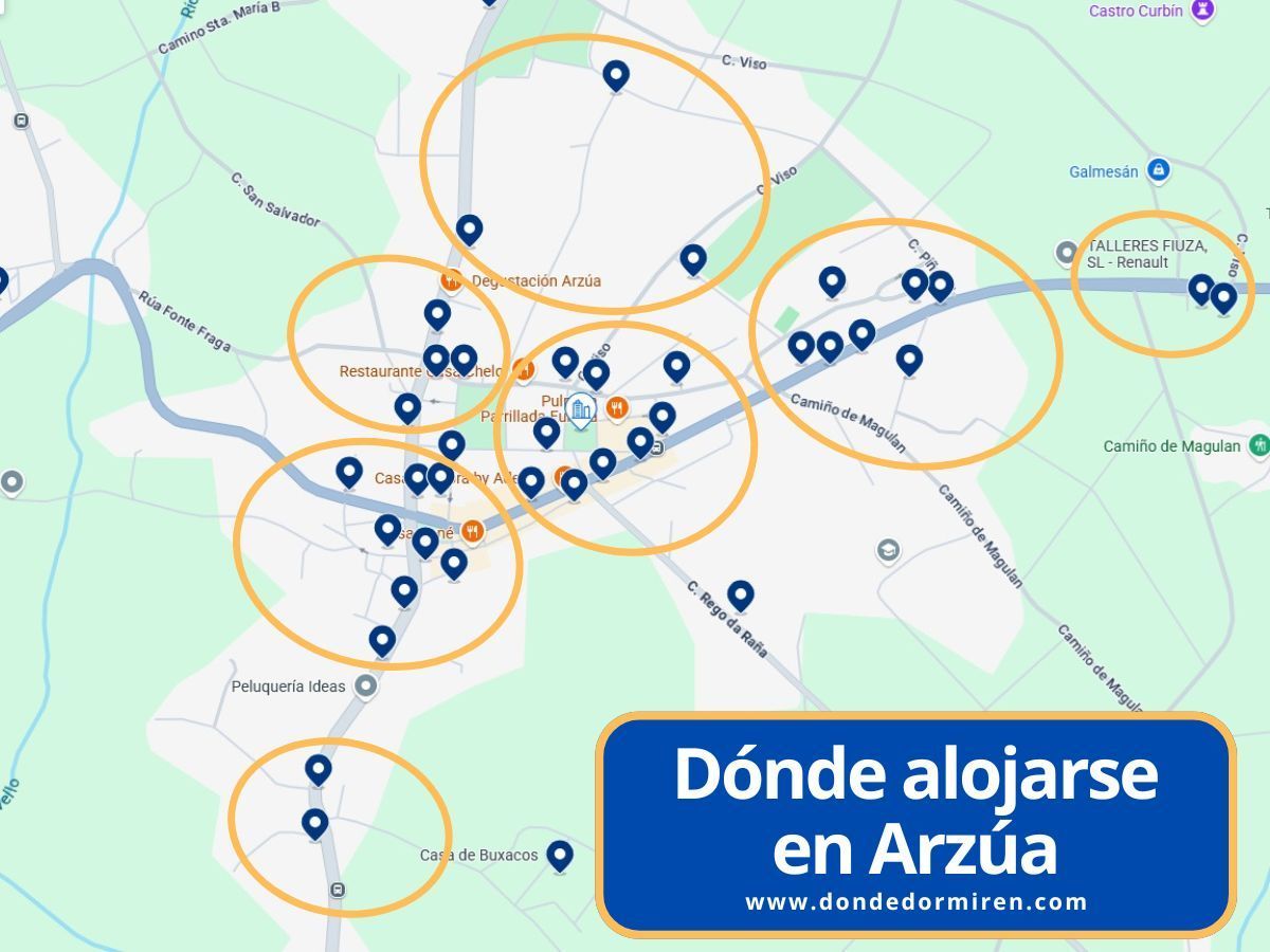 Dónde alojarse en Arzúa: mejores zonas y hoteles