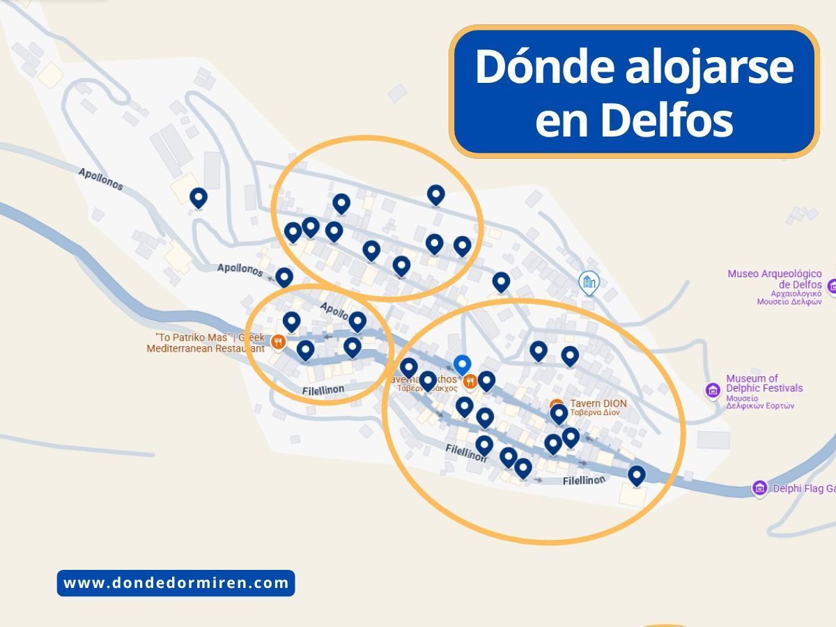 Dónde alojarse en Delfos: mejores zonas y hoteles