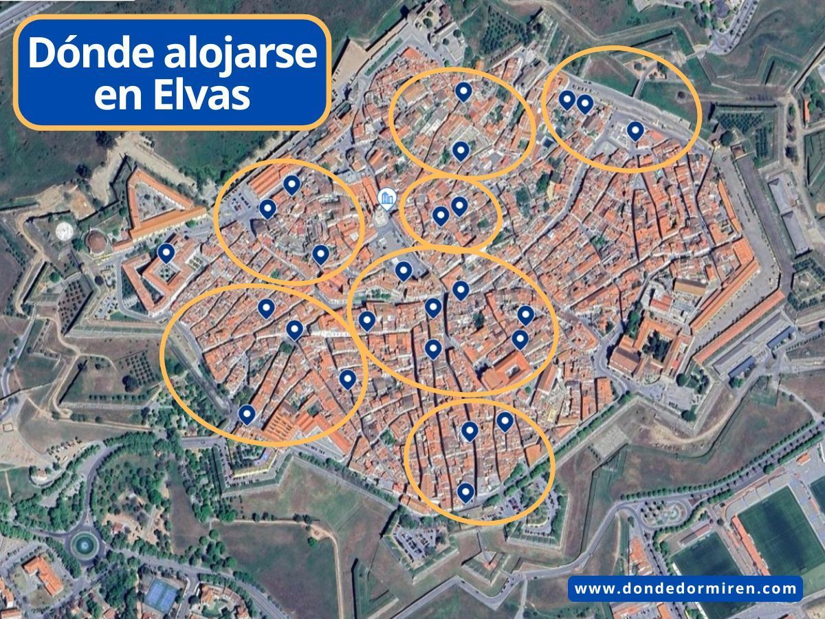 Dónde alojarse en Elvas: mejores zonas y hoteles