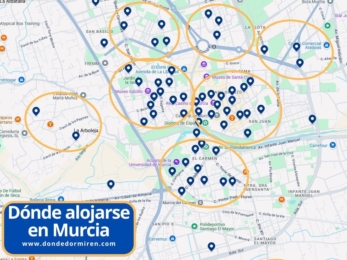 Dónde alojarse en Murcia: mejores zonas y hoteles