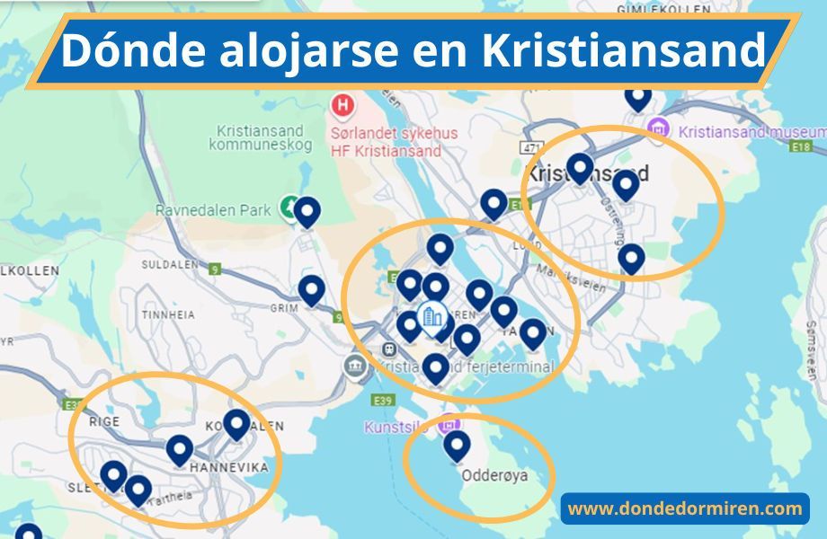 Dónde alojarse en Kristiansand, Noruega: Mejores Zonas y Hoteles