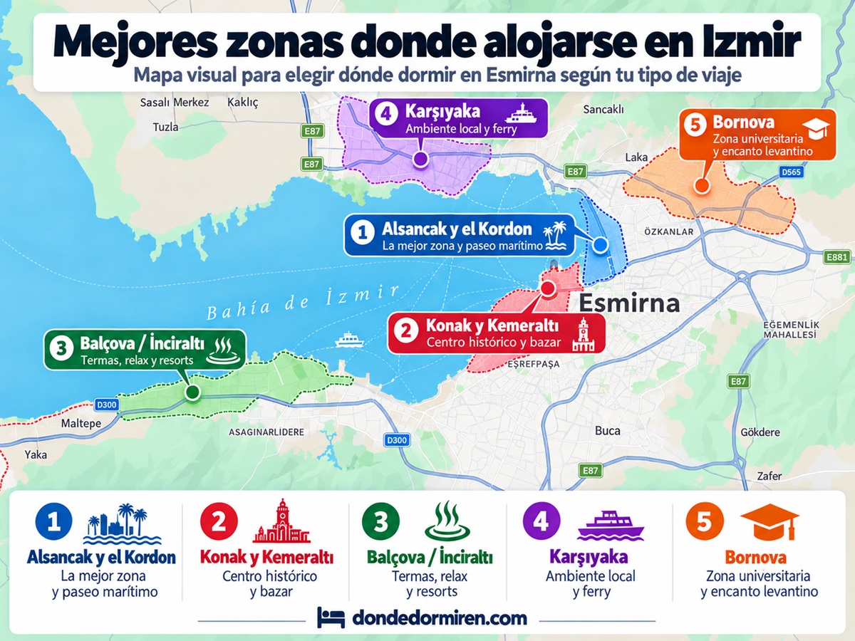 Dónde alojarse en Izmir (Esmirna): mejores zonas y hoteles